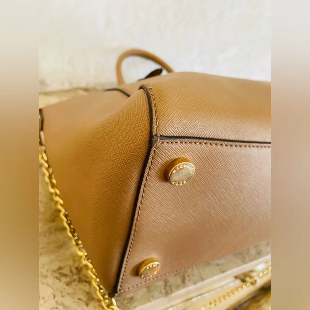 MICHAEL KORS satchel color crossgrain leather crossgrain satchel shoulder bag
